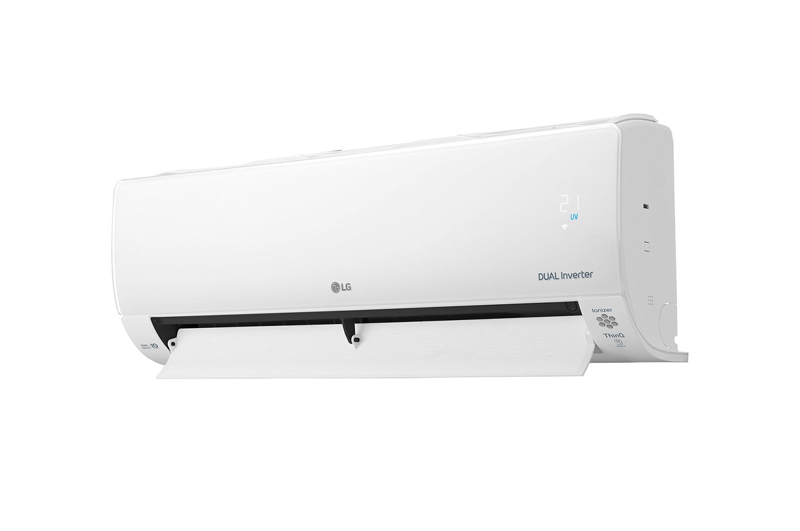 LG Deluxe UV Nano R32: Aire Acondicionado con luz ultravioleta UVC y filtro plasmaster con ionizador, 3,5 KW. Bomba de calor inverter A++/A+ y 10 años de garantía en el compresor, DC12RK