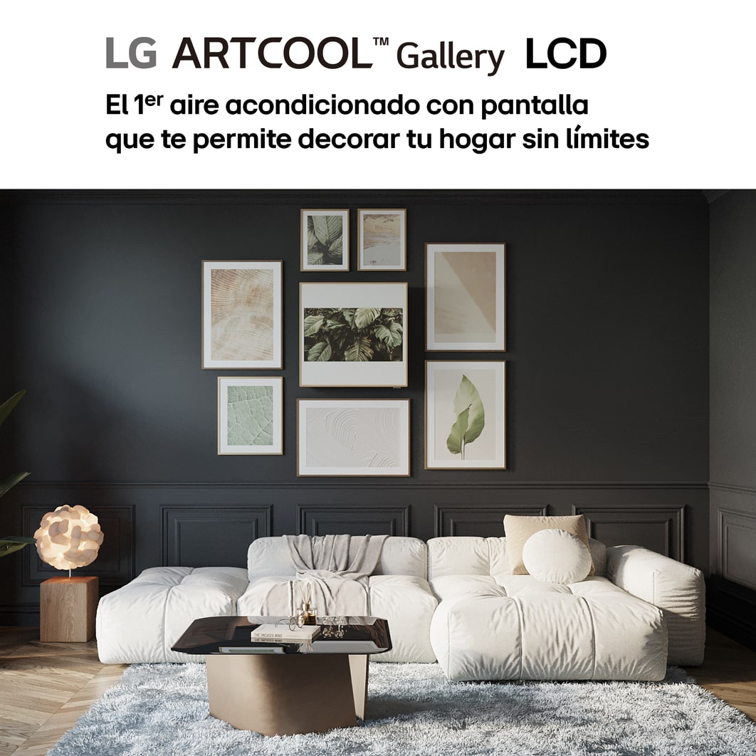 LG GALLERY 09 LCD: Aire Acondicionado, A++/A+, WIFI, Flujo Aire 3D, Altavoces 5W, GALLERY09TV.SET
