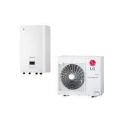 Vista frontal de LG THERMA V Split Mural R32 ofrece una potente solución de aerotermia para espacios interiores (A&#43;&#43;&#43;/A&#43;&#43;) HN091MR