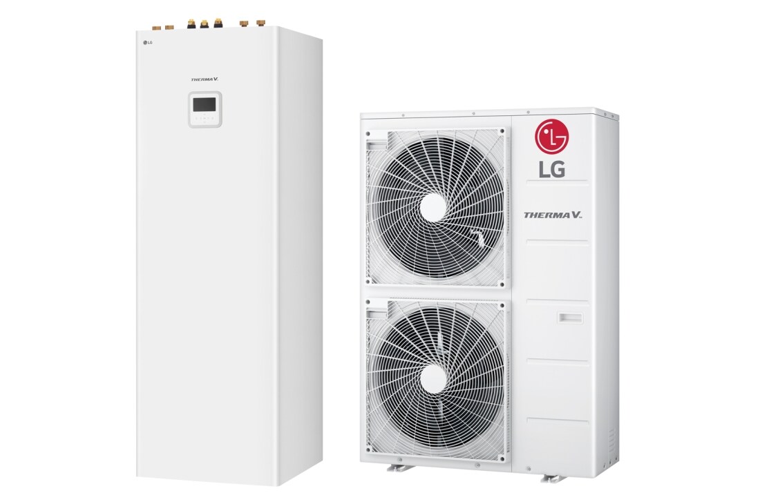 LG Therma V Hydrosplit Hidromodul R32: solución de aerotermia que combina una unidad interior y un depósito de agua  (A+++/A++), HN1616Y