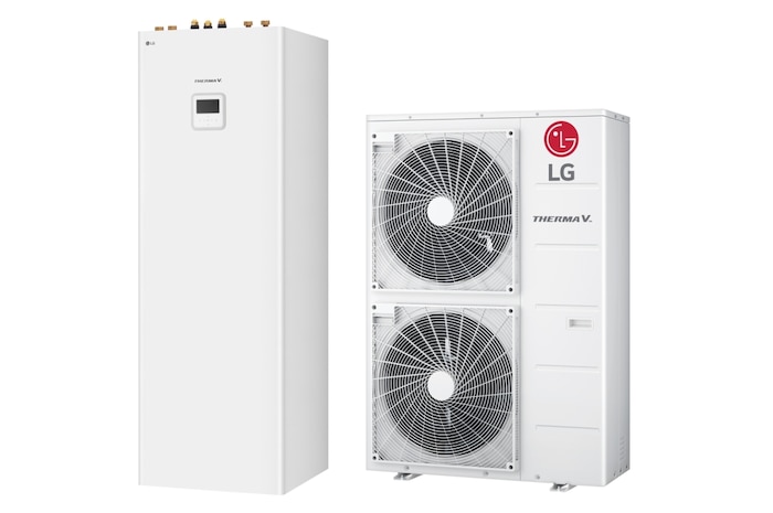 LG Therma V Hydrosplit Hidromodul R32: solución de aerotermia que combina una unidad interior y un depósito de agua  (A+++/A++), HN1616Y
