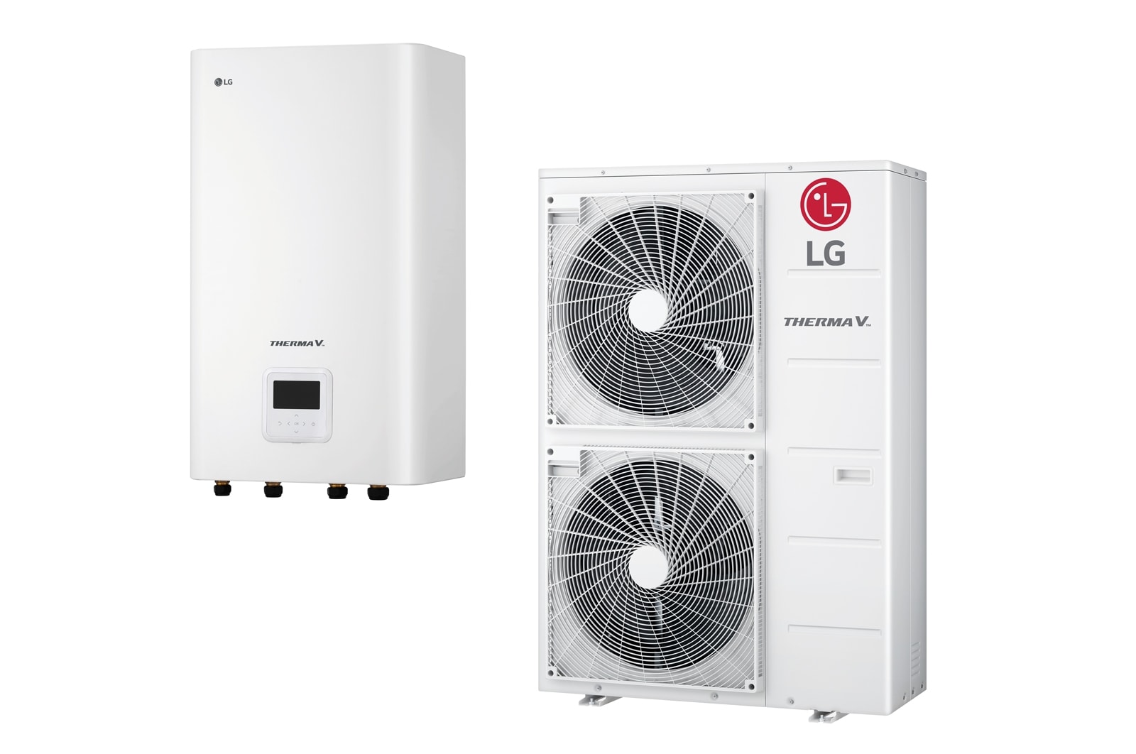 LG THERMA V R410A Split Mural Trifásica ofrece un diseño exterior mejorado con un control de calefacción fácil de usar (A+++/A++)