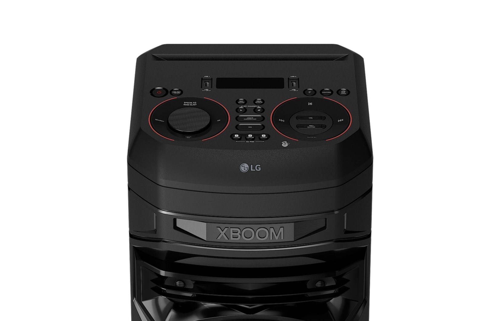 LG xboom La Bestia RNC5 - Altavoz gran potencia, 300W, karaoke, luces LED, efectos de DJ, Bluetooth, Negro, RNC5SP.DESB
