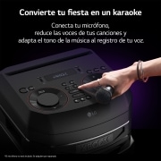LG xboom La Bestia RNC5 - Altavoz gran potencia, 300W, karaoke, luces LED, efectos de DJ, Bluetooth, Negro, RNC5SP.DESB