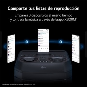 LG xboom La Bestia RNC5 - Altavoz gran potencia, 300W, karaoke, luces LED, efectos de DJ, Bluetooth, Negro, RNC5SP.DESB