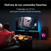 LG xboom La Bestia RNC5 - Altavoz gran potencia, 300W, karaoke, luces LED, efectos de DJ, Bluetooth, Negro, RNC5SP.DESB