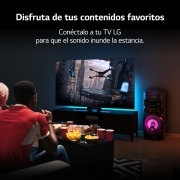 LG xboom La Bestia RNC7 - Altavoz gran potencia, 500W, karaoke, luces LED, efectos de DJ, Bluetooth, Negro, RNC7