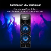 LG xboom La Bestia RNC9 - Altavoz gran potencia, 1000W, karaoke, luces LED, efectos de DJ, Bluetooth, Negro, RNC9