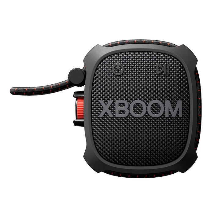 LG xboom XG2TBK - Altavoz inalámbrico, bluetooth, 5W, hasta 10h batería, resistencia militar, IP67, Negro, XG2TBK