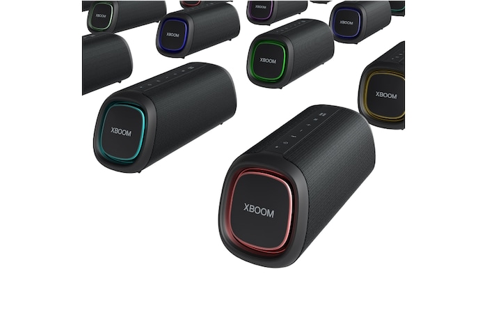LG xboom XG7QBK - Altavoz inalámbrico, bluetooth, 40W, hasta 24h batería, resistencia IP67, Negro, XG7QBK