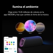 LG xboom XG7QBK - Altavoz inalámbrico, bluetooth, 40W, hasta 24h batería, resistencia IP67, Negro, XG7QBK