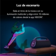 LG Altavoz Bluetooth XBOOM Go XG9QBK. Bajos potentes, resistencia al aguay polvo IP67 y hasta 24 horas de batería, XG9QBK