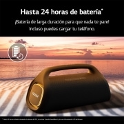 LG Altavoz Bluetooth XBOOM Go XG9QBK. Bajos potentes, resistencia al aguay polvo IP67 y hasta 24 horas de batería, XG9QBK