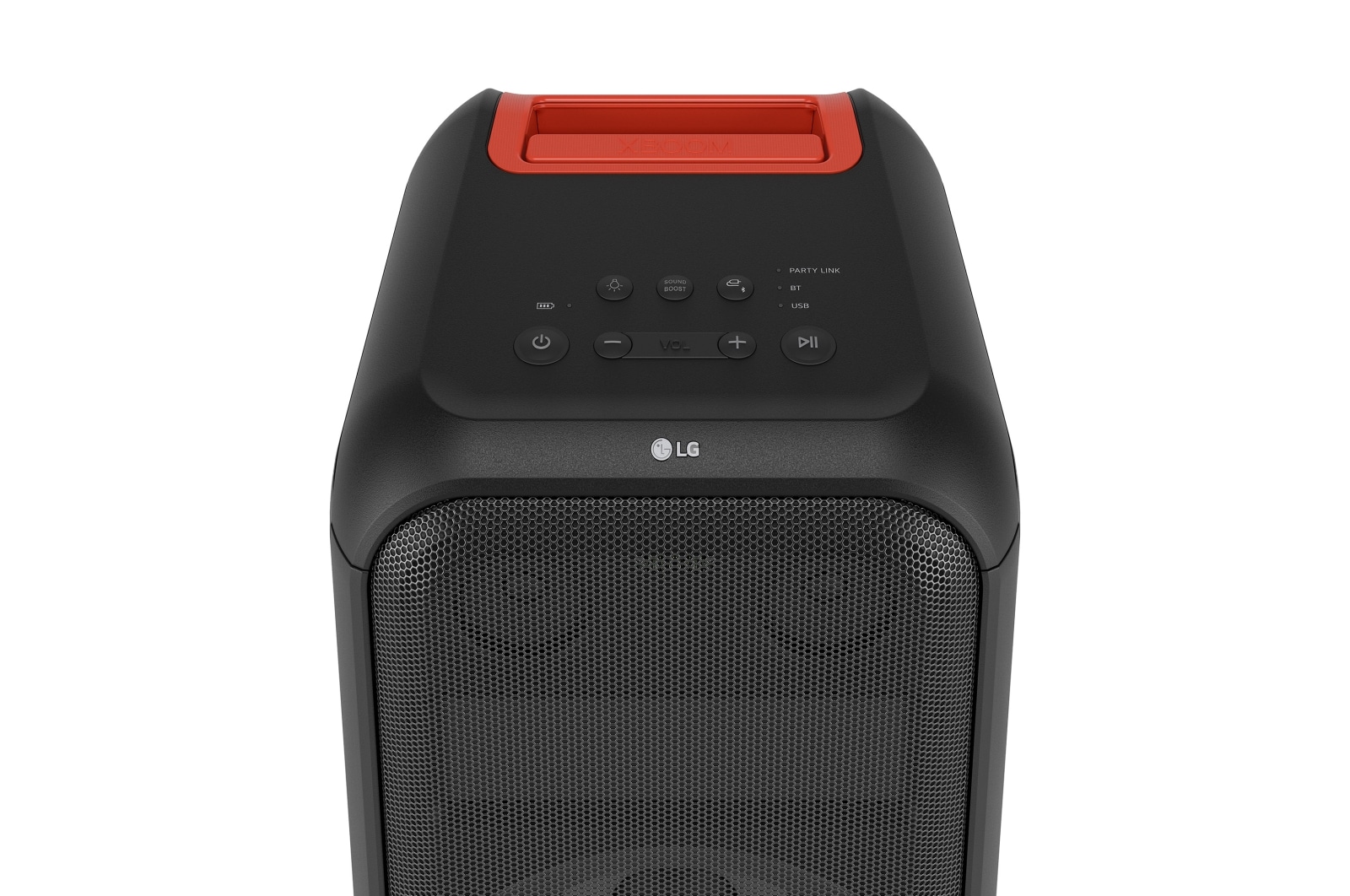 LG xboom La Bestia XL7S - Altavoz gran potencia, 250W, karaoke, luces y pantalla LED, efectos de DJ, Bluetooth, hasta 20h batería, Asa Telescópica y Ruedas, Resistencia IPX4 ,Negro, XL7S