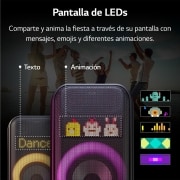 LG xboom La Bestia XL7S - Altavoz gran potencia, 250W, karaoke, luces y pantalla LED, efectos de DJ, Bluetooth, hasta 20h batería, Asa Telescópica y Ruedas, Resistencia IPX4 ,Negro, XL7S