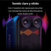 LG xboom La Bestia XL7S - Altavoz gran potencia, 250W, karaoke, luces y pantalla LED, efectos de DJ, Bluetooth, hasta 20h batería, Asa Telescópica y Ruedas, Resistencia IPX4 ,Negro, XL7S