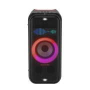 LG xboom La Bestia XL7S - Altavoz gran potencia, 250W, karaoke, luces y pantalla LED, efectos de DJ, Bluetooth, hasta 20h batería, Asa Telescópica y Ruedas, Resistencia IPX4 ,Negro, XL7S