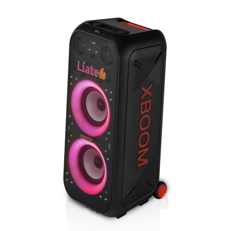 Outlet LG xboom La Bestia XL9T - Altavoz gran potencia, karaoke, luces y pantalla LED, efectos de DJ, Bluetooth, Asa y Ruedas, Resistencia IPX4 ,Negro