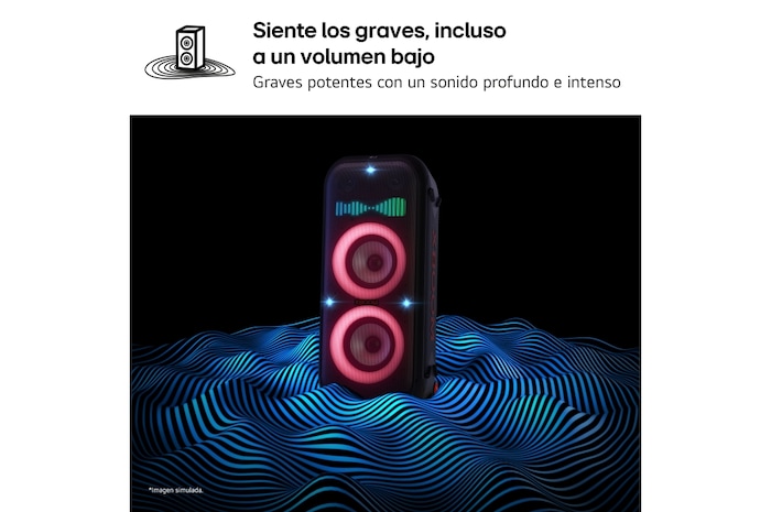LG xboom La Bestia XL9T - Altavoz gran potencia, karaoke, luces y pantalla LED, efectos de DJ, Bluetooth, Asa y Ruedas, Resistencia IPX4 ,Negro, XL9T