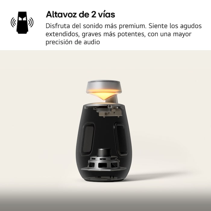 LG xboom XO2TBK - Altavoz inalámbrico, bluetooth, 20W, hasta 15h batería, resistencia IP55, Negro, XO2TBK