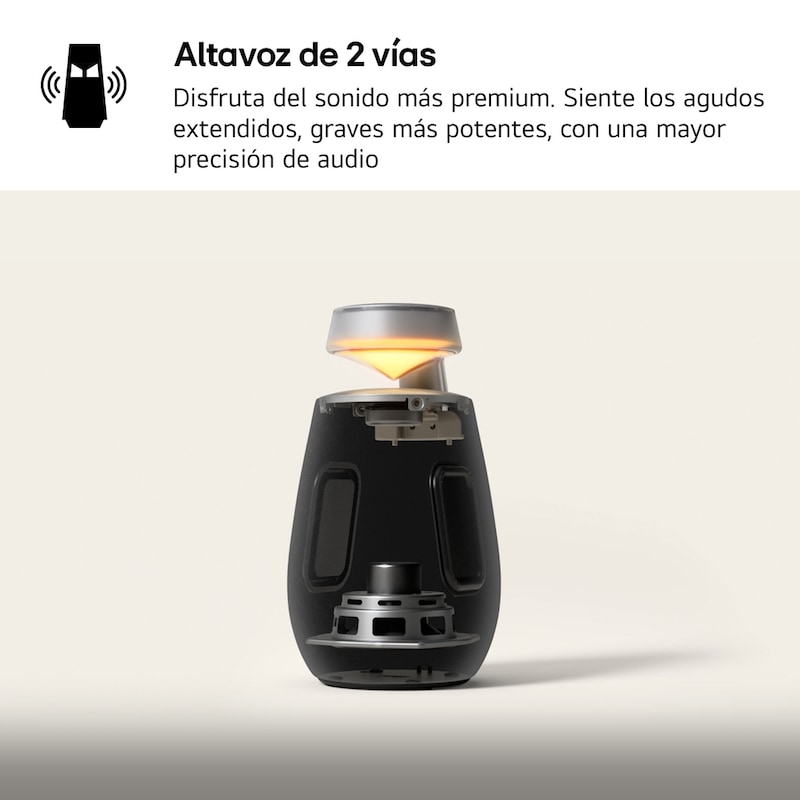 LG xboom XO2TBK - Altavoz inalámbrico, bluetooth, 20W, hasta 15h batería, resistencia IP55, Negro, XO2TBK