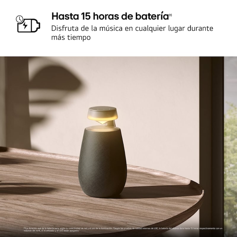LG xboom XO2TBK - Altavoz inalámbrico, bluetooth, 20W, hasta 15h batería, resistencia IP55, Negro, XO2TBK