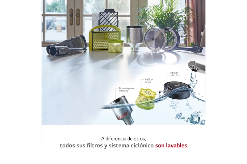 LG CordZero™ 200W Aspirador escoba sin cable PRO Grafito, A9K-PRO2G