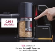 LG CordZero™ 200W Aspirador escoba sin cable PRO Grafito, A9K-PRO2G