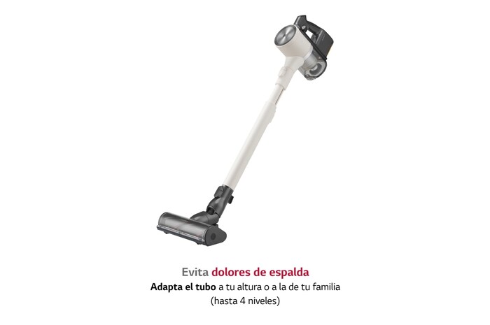 LG Aspirador escoba LG All-in-One Kompressor 210W de succión, sistema de autovaciado, doble batería y sistema de compresión de polvo, A9T-ULTRA2C