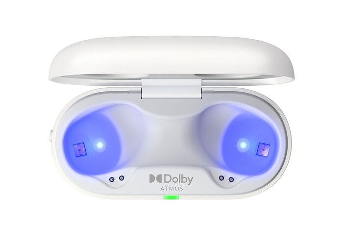 LG TONE Free T90S - auriculares inalámbricos, bluetooth, Dolby Atmos, cancelación de ruido, hasta 36h batería, resistencia IPX4, autolimpieza, grafeno, blanco, TONE-T90S.AEUSLWH