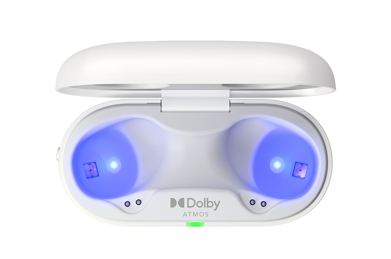 LG TONE Free T90S - auriculares inalámbricos, bluetooth, Dolby Atmos, cancelación de ruido, hasta 36h batería, resistencia IPX4, autolimpieza, grafeno, blanco, TONE-T90S.AEUSLWH