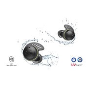 TONE Free deporitvos TF7Q salpicados de agua y gotas.