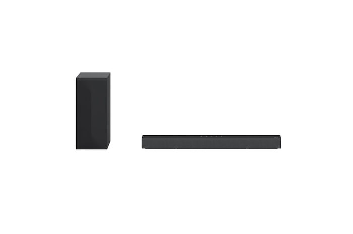LG Barra de sonido Inteligente LG S40Q con 300W de potencia y 2.1 canales. Sonido envolvente Dolby Digital con bajos potentes. Amplia conectividad y App Android / iOS. Completa tu televisor con una barra de sonido con ajuste perfecto para TV entre 43 y 55 pulgadas., S40Q