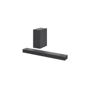LG Barra de sonido Inteligente LG S75Q con 380W de potencia y 3.1.2 canales, doble altavoz Atmos vertical. Sonido envolvente Dolby Atmos y dst:X en alta resolución Hi-Res 24bits/96kHz y Meridian Horizon., S75Q