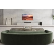 LG Barra de sonido Inteligente LG S75Q con 380W de potencia y 3.1.2 canales, doble altavoz Atmos vertical. Sonido envolvente Dolby Atmos y dst:X en alta resolución Hi-Res 24bits/96kHz y Meridian Horizon., S75Q
