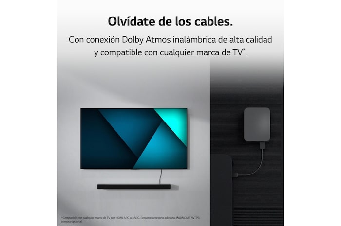 LG Barra de Sonido - LG SC9S, Bluetooth, 400W, 3.1.3  canales con Subwoofer, Dolby Atmos, Gris Oscuro, SC9S