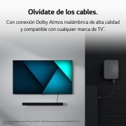 LG Barra de sonido para TV - LG SC9S, Bluetooth, 400W, 3.1.3  canales con Subwoofer, Dolby Atmos, DTS:X, IA Ready, Gris Oscuro, SC9S