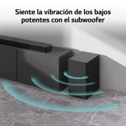 LG Barra de sonido para TV - LG SC9S, Bluetooth, 400W, 3.1.3  canales con Subwoofer, Dolby Atmos, DTS:X, IA Ready, Gris Oscuro, SC9S