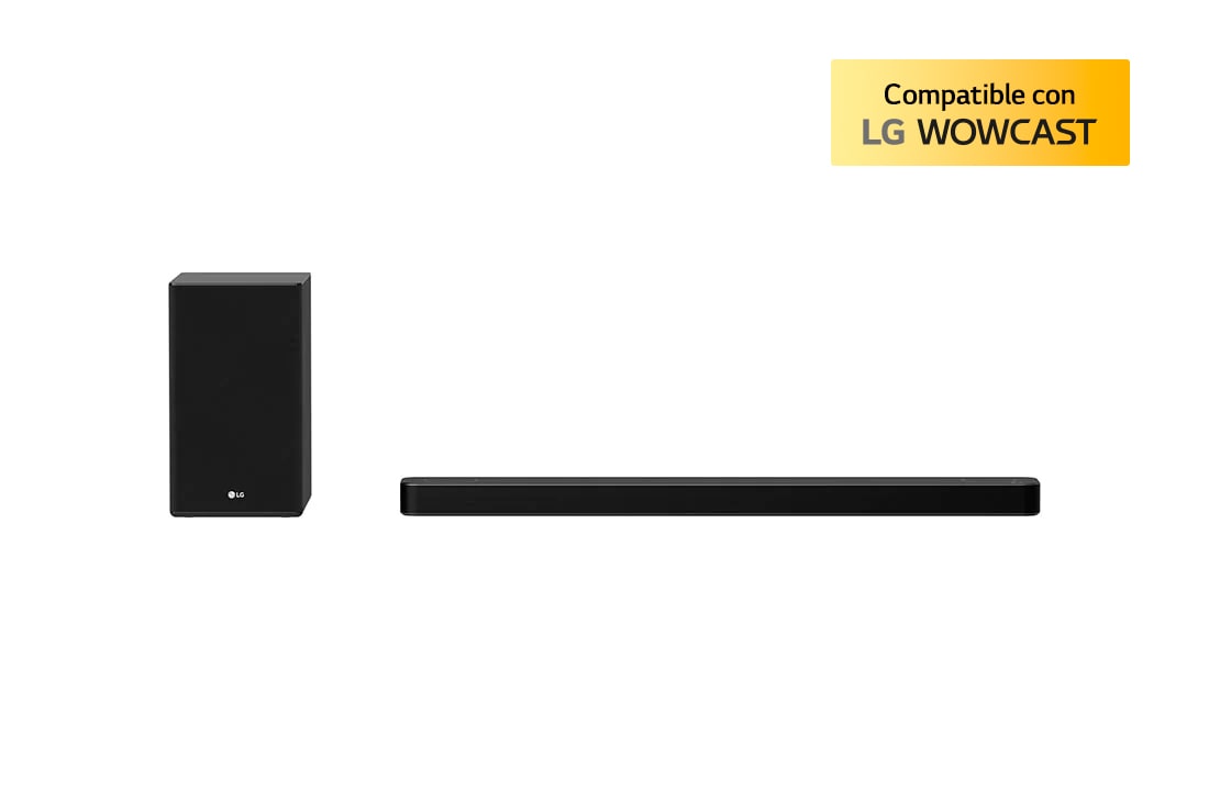 vista frontal con subwoofer