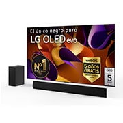 Vista frontal de Pack TV LG OLED evo G4 65&#34; &#43; Barra de Sonido SG10TY OLED65G45LW.ESB2