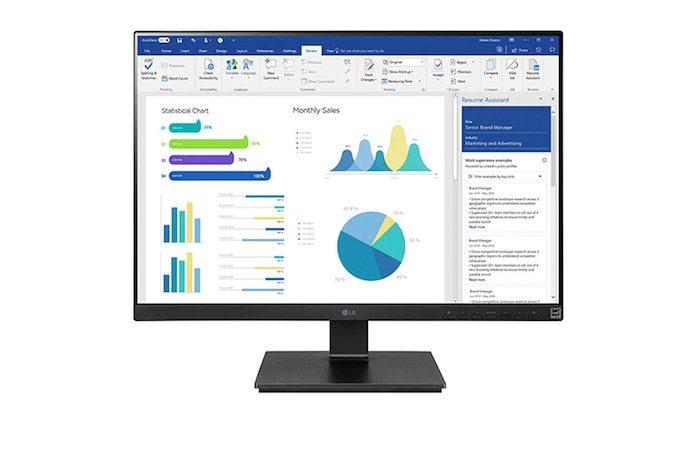 LG- 25BL55WY-B- Monitor Corporativo (Panel IPS: 1920 x 1080px, ratio 16:10, 300 cd/m², 1000:1, 60Hz, 5ms) ; entr: D-SUB x1, HDMI x1, DP x1, USB-A x3 ; Regulable en altura e inclinación, pivotable y giratorio,, 25BL55WY-B