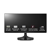 LG 25UM58-P - Monitor Ultrapanoramico 21:9 LG UltraWide (Panel IPS: 2560x1080, 250cd/m², 1000:1, sRGB >99%); diag. 63,5cm; entr.: HDMIx2; Ajust. en inlcinación., 25UM58-P