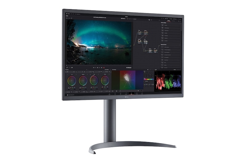 LG 27EP950 - Monitor LG UltraFine OLED (Panel OLED: 3840x2160, 16:9, 250cd/m2, 1M:1, 1ms, DCI-P3>99%, DisplayHDR™ 400 TrueBlack); diag. 68cm; entr: HDMI x1, DP x2, USB-C x1, USB-A x4., 27EP950-B