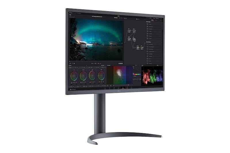 LG 27EP950 - Monitor LG UltraFine OLED (Panel OLED: 3840x2160, 16:9, 250cd/m2, 1M:1, 1ms, DCI-P3>99%, DisplayHDR™ 400 TrueBlack); diag. 68cm; entr: HDMI x1, DP x2, USB-C x1, USB-A x4., 27EP950-B