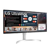 LG 34WN650-W - Monitor Ultrapanoramico 21:9 LG UltraWide (Panel IPS: 2560x1080, 400cd/m², 1000:1, sRGB>99%); diag. 86,72cm; entr.: HDMIx2, DPx1; altavoces 2x7W;  Ajust. en altura e inclinación., 34WN650-W
