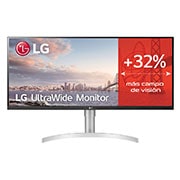 LG 34WN650-W - Monitor Ultrapanoramico 21:9 LG UltraWide (Panel IPS: 2560x1080, 400cd/m², 1000:1, sRGB>99%); diag. 86,72cm; entr.: HDMIx2, DPx1; altavoces 2x7W;  Ajust. en altura e inclinación., 34WN650-W