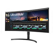 LG 38WN75C - Monitor Ultrapanoramico 21:9 LG UltraWide (Panel IPS: 3840x1600, 300cd/m², 1000:1, sRGB>99%, curvo); diag. 95,3cm; entr.: HDMIx2, DPx1, Thunderbolt™ 3; Ajust. en altura e inclinación., 38WN75C-B