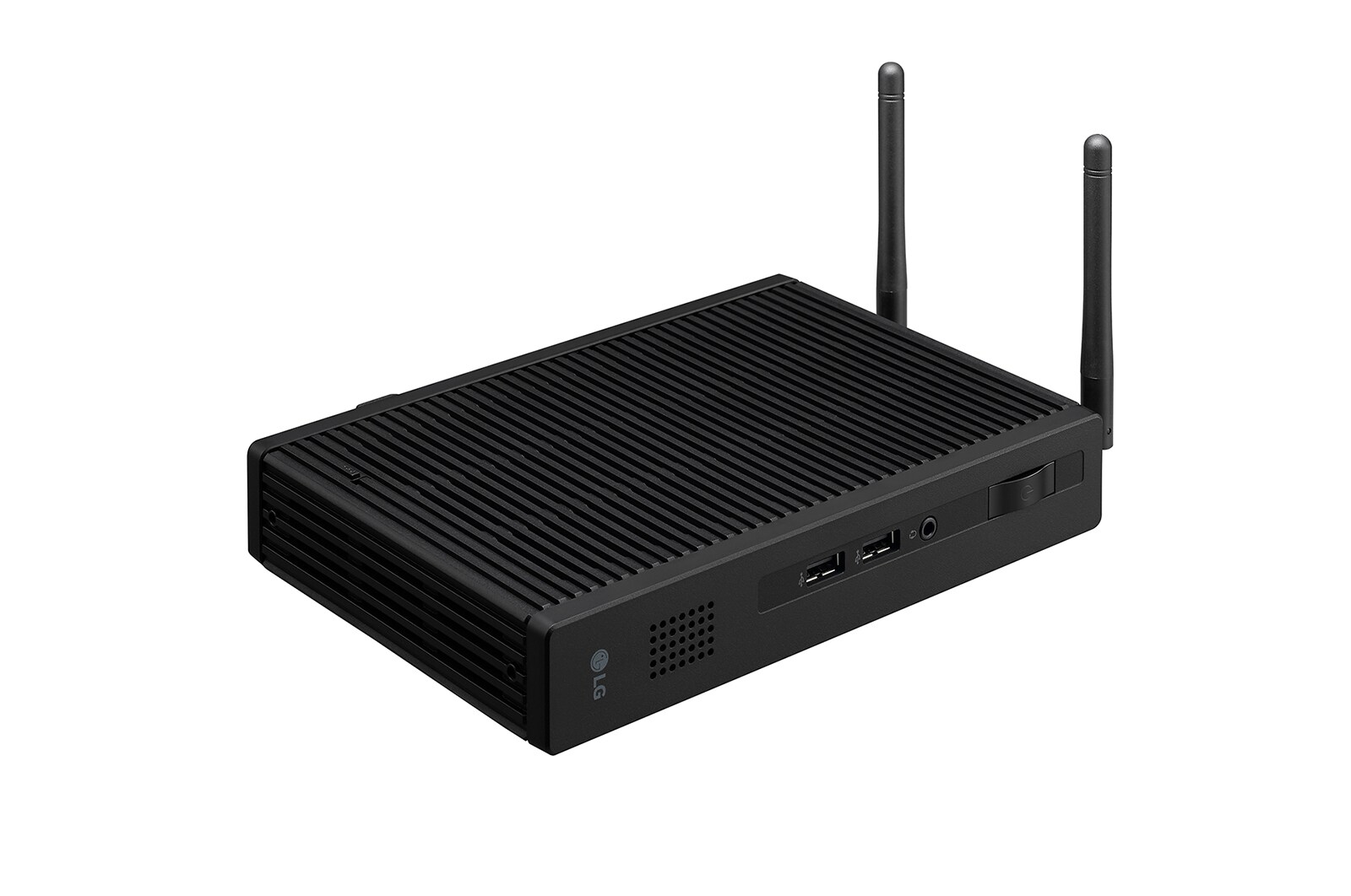 LG Box Tipo Thin Client – Procesador Quad-Core Intel®Celeron™ J4105; Memoria RAM de 4GB; Almacenamiento 16GB eMMC; DisplayPort con soporte para hasta 3 pantallas; USB Type-C™ con hasta 60W de suministro de energía; Diseño Silencioso., CL600N-6N