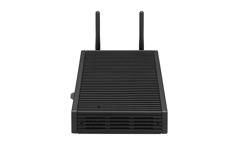 LG Box Tipo Thin Client – Procesador Quad-Core Intel®Celeron™ J4105; Memoria RAM de 4GB; Almacenamiento 16GB eMMC; DisplayPort con soporte para hasta 3 pantallas; USB Type-C™ con hasta 60W de suministro de energía; Diseño Silencioso., CL600N-6N