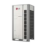 LG MULTI V i ZRUM100LTS6 outdoor unit, 10HP. 1x1 square-shaped ducts on the right sides of the front as well as on each side of the unit.
